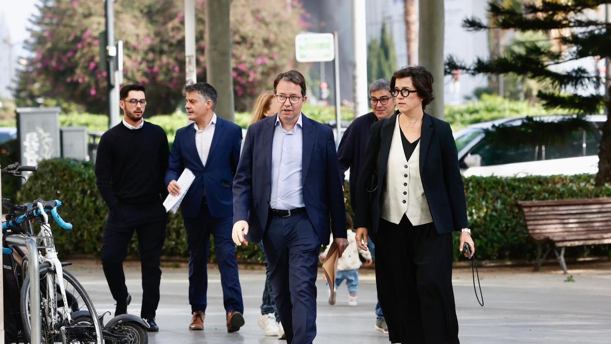 El concejal Juan Giner acude a declarar a la Ciudad de la Justicia