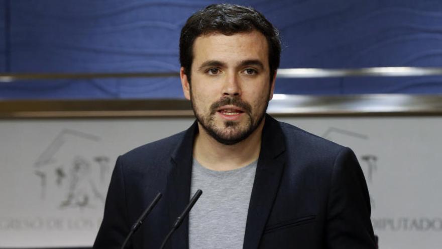 El portavoz parlamentario de IU, Alberto Garzón.