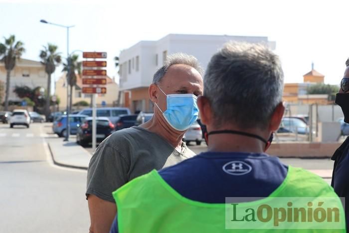 Protesta de policías en La Manga