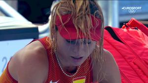 Paula Badosa es retira a quarts de final afectada per la calor
