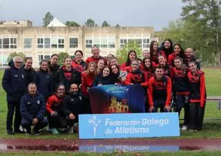 Cinco estradenses contribuyen a la plata del Ourense Atletismo en el Gallego