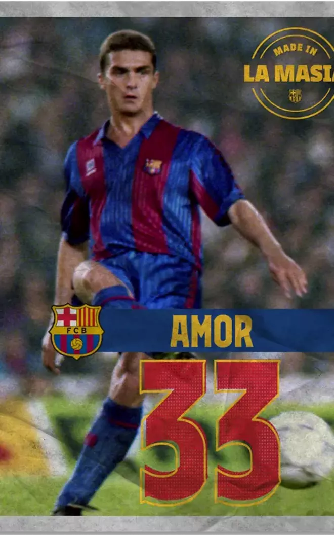 33. Guillermo AMOR 1988-89. Debut en liga FCB – Espanyol 3/9/88. 421 Partidos oficiales