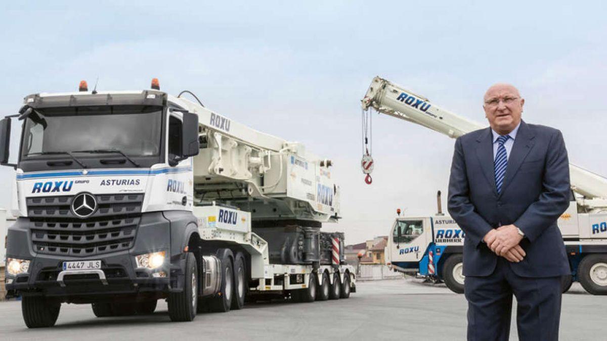 José Manuel Suárez, fundador de el Grupo Roxu, en las instalaciones de Meres.