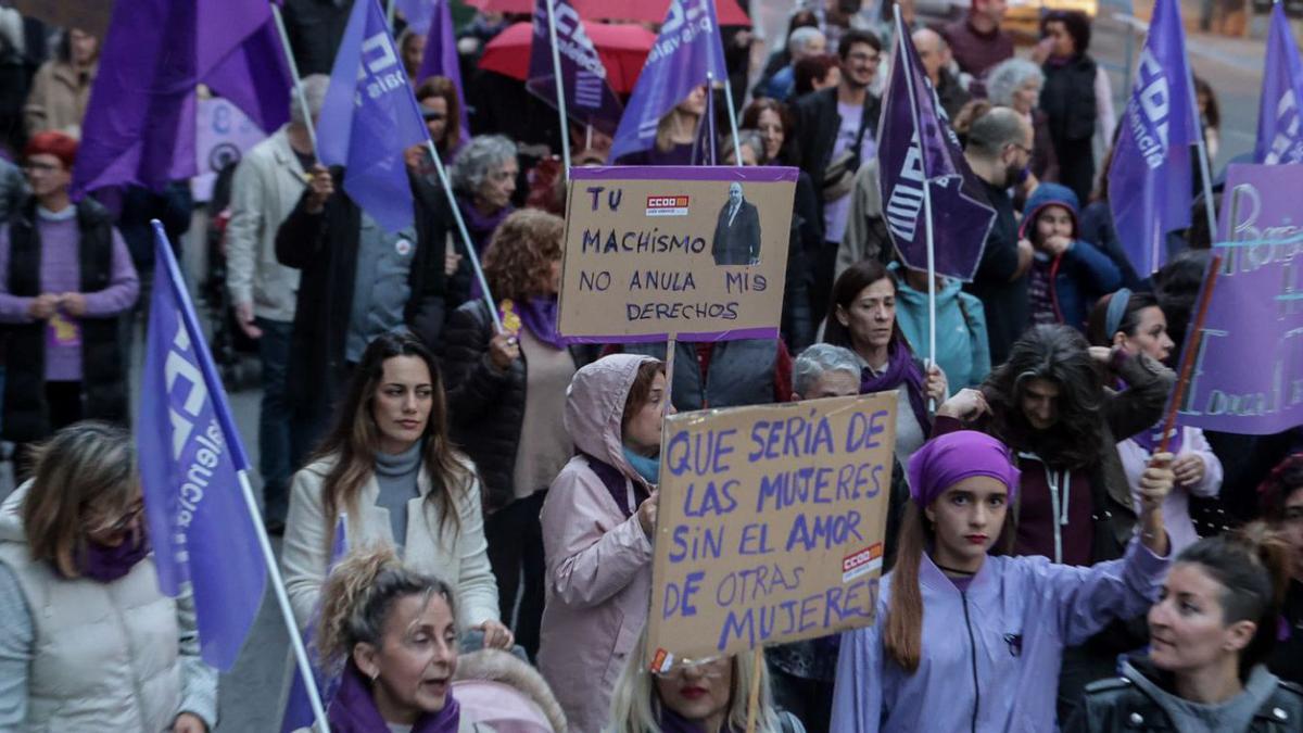 Manifestación del 8M en Alicante.