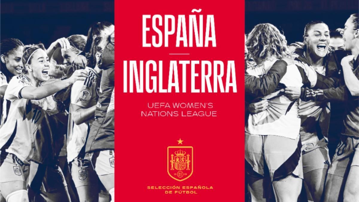 El España-Inglaterra de la Liga de Naciones, el 3 de junio a las 19:00h en el RCDE Stadium