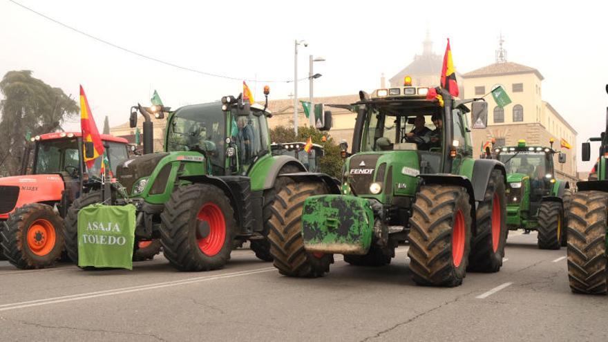 Protesta de agricultores y ganaderos.