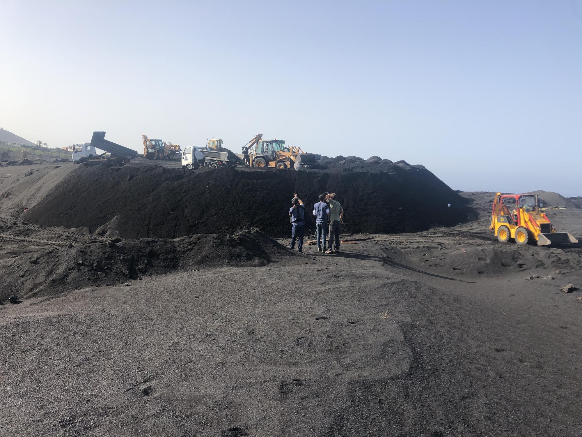 En imágenes: Grabación del documental sobre el volcán de La Palma