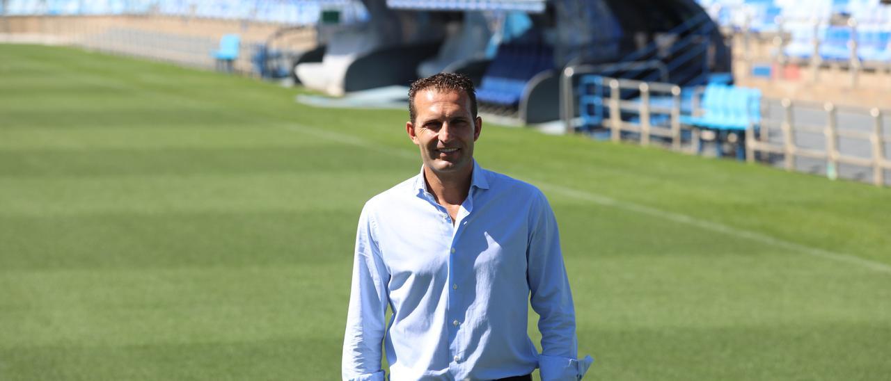 Rubén Baraja, en su presentación como entrenador del Zaragoza en la 2020-21.