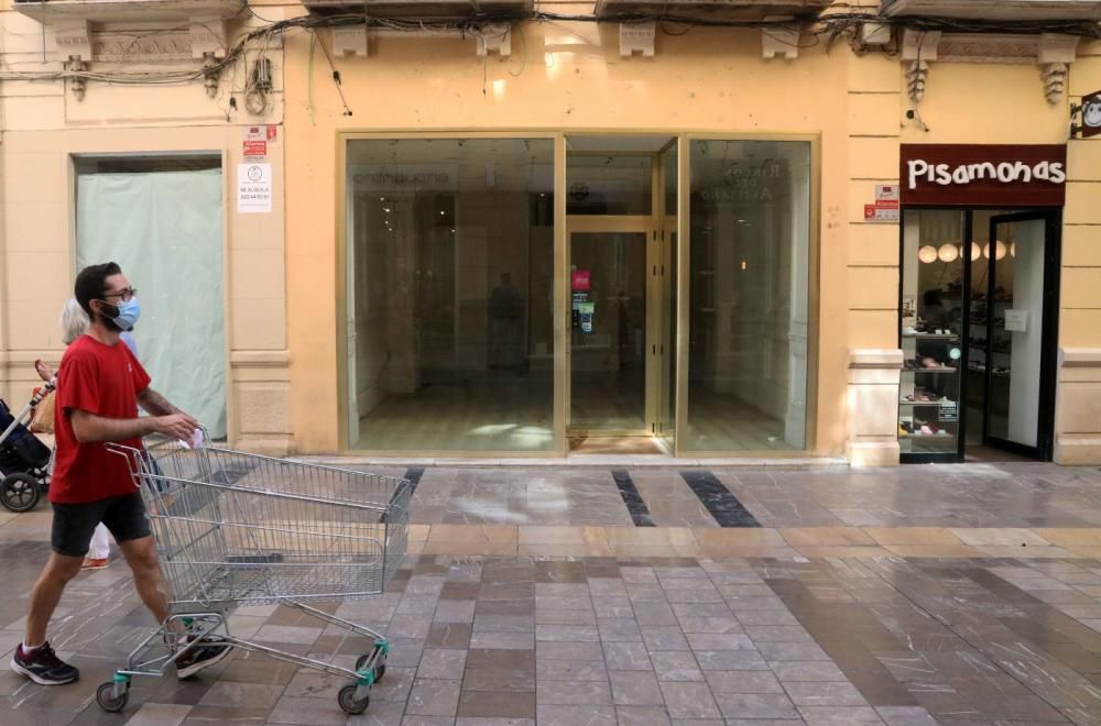 El comercio entra en crisis en el Centro de Málaga.