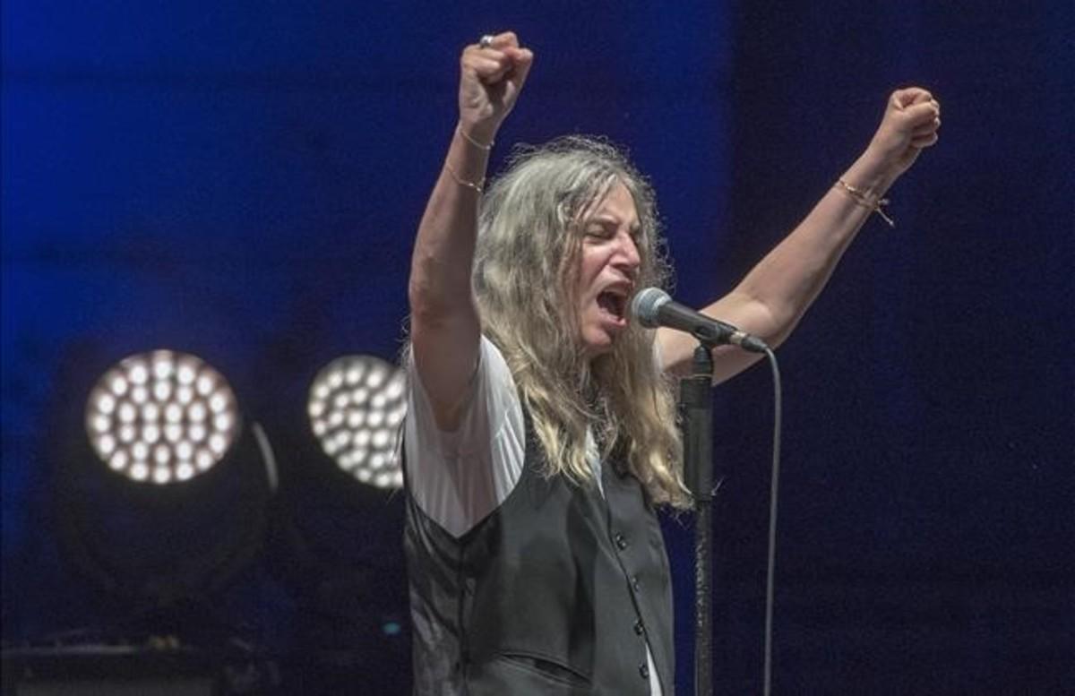 Patti Smith, en el festival Jardins de Pedralbes.