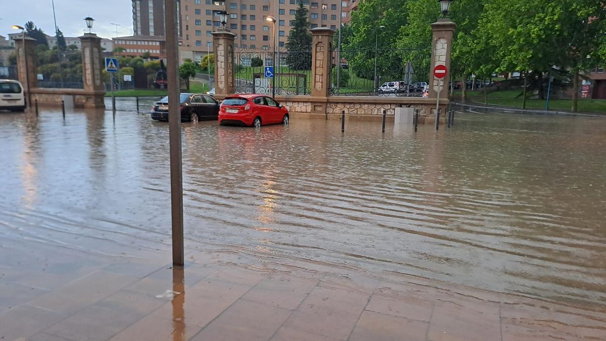 El entorno de la estación de tren de Zamora vuelve a inundarse