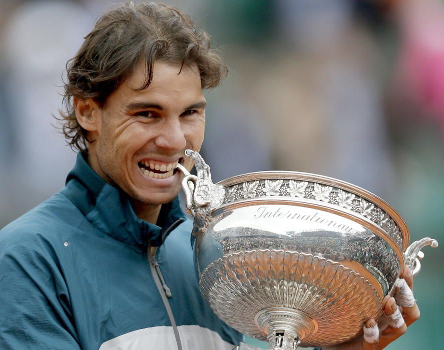 Año 2013: El octavo Roland Garros: derrota en final española a David Ferrer, por 6/3, 6/2, 6/3.