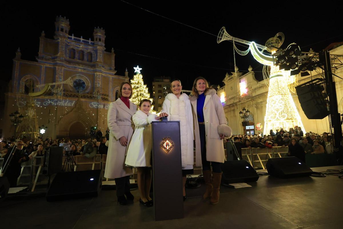 Encendido de las luces de Navidad en Castelló