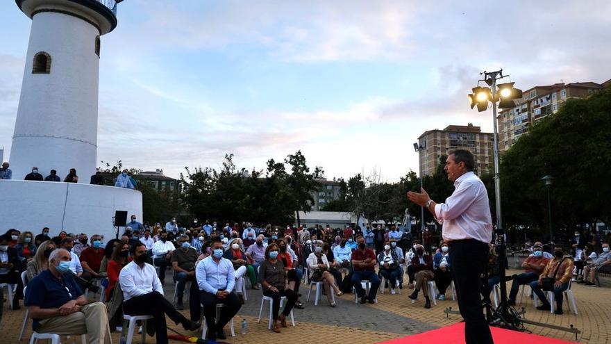 Acto de Juan Espadas en el Parque de Huelin