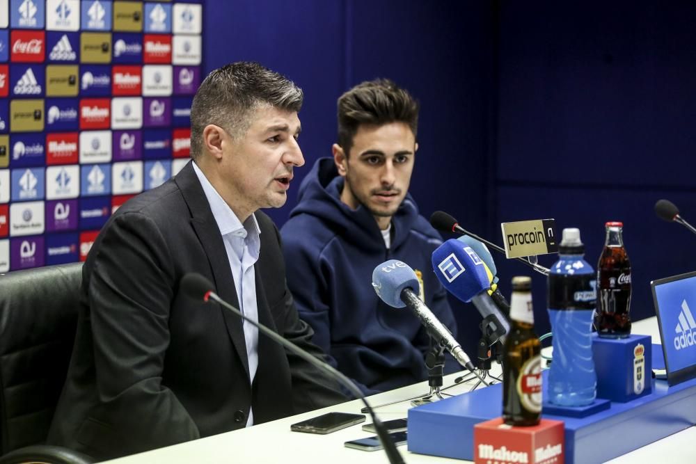 Presentación de David Costas como nuevo jugador del Real Oviedo