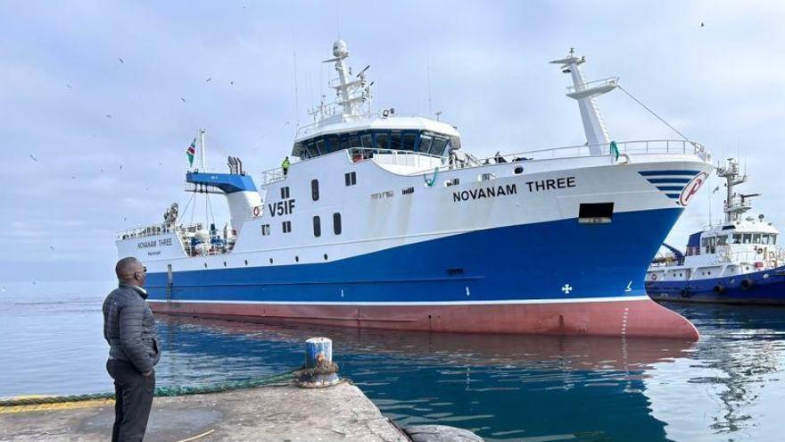 Namibia recibe al «Novanam Three», la última incorporación de Nueva Pescanova al caladero