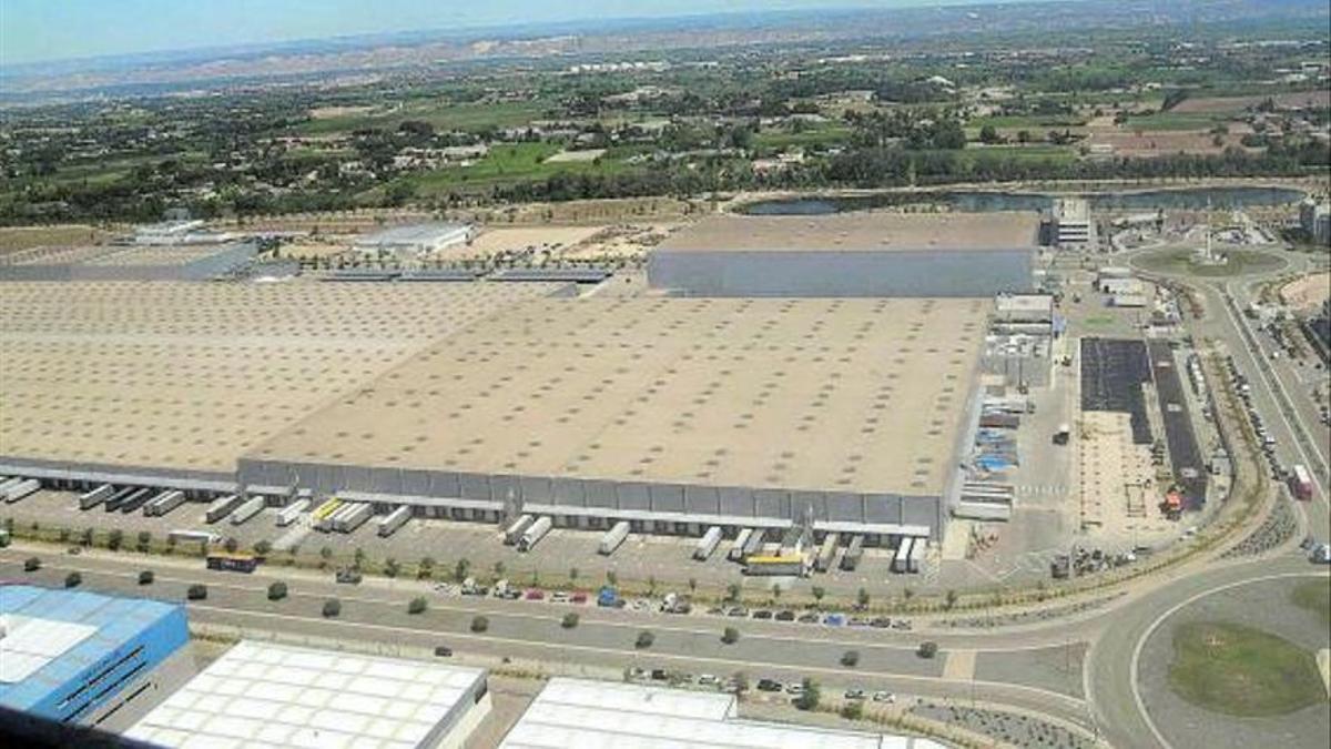 Panorámica del centro logístico de Inditex en Zaragoza