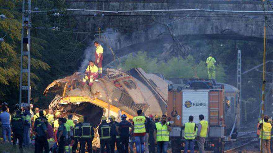 Velocidad excesiva o un obstáculo en la vía, dos posibles causas del accidente en O Porriño