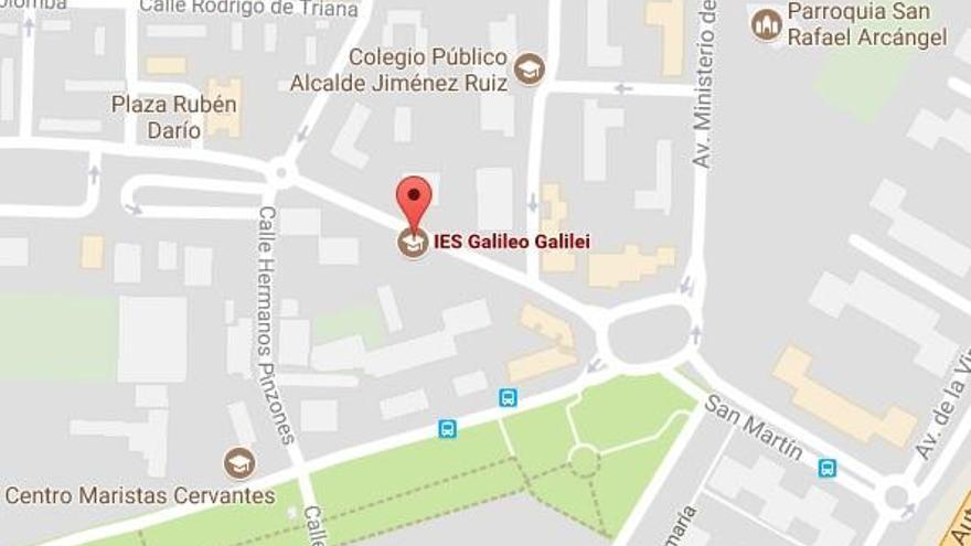 La normalidad regresa al instituto Galileo Galilei tras el incendio originado ayer