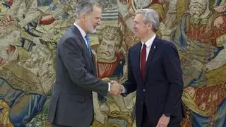 Rueda pone en valor ante el rey "la moderación, el sentidiño y la estabilidad" de Galicia
