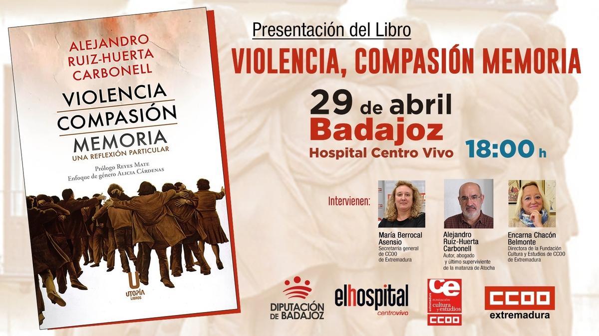 El cartel de la presentación del libro.