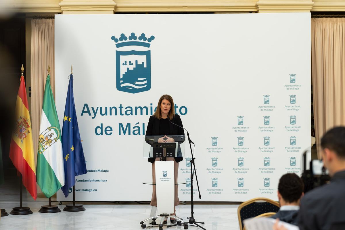 La concejal de Urbanismo, Carmen Casero, en rueda de prensa.