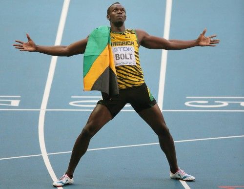 Triplete de Usain Bolt en los Mundiales de Moscú