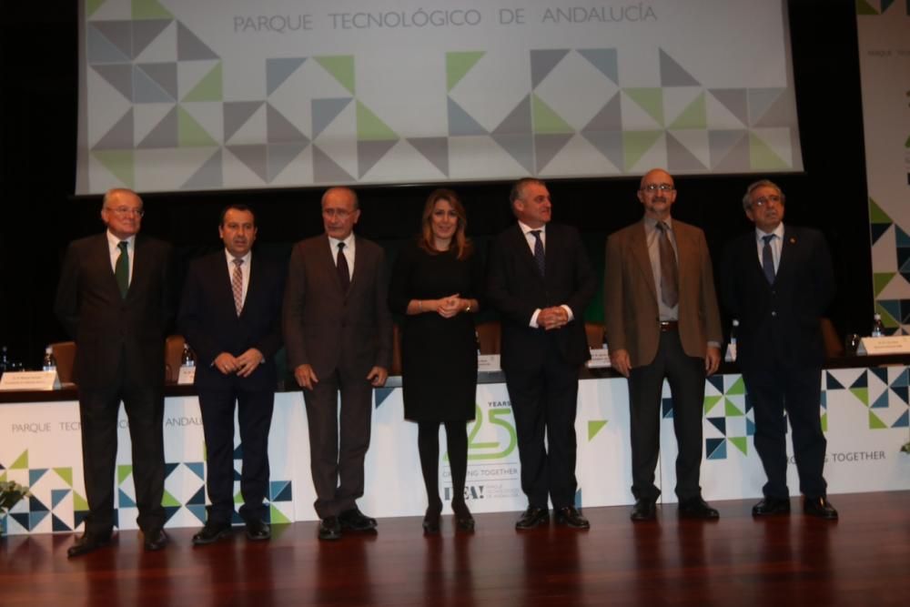 El Palacio de Congresos de Málaga acoge el acto institucional de celebración del aniversario de la tecnópolis malagueña, con la presencia de la presidenta de la Junta