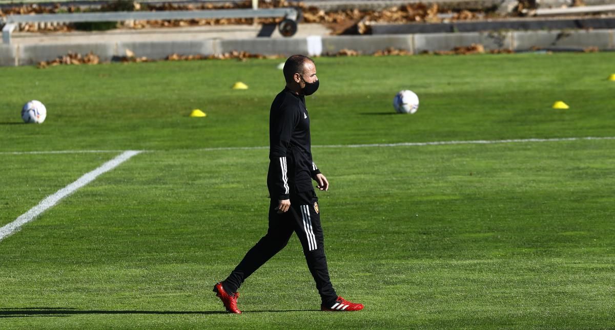 Entrenamiento del Real Zaragoza en la Ciudad Deportiva