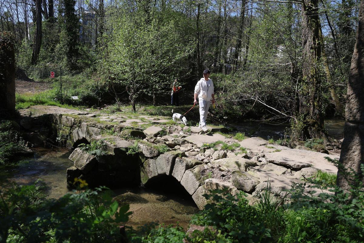 A Ponte do Couto na actualidade, visiblemente estragada.