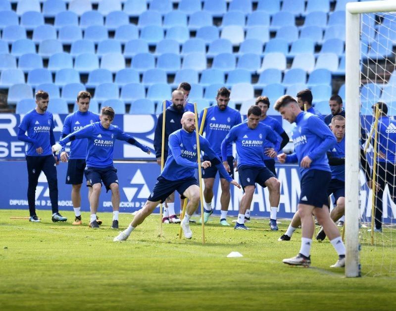 El Real Zaragoza se prepara para el 'derbi' de mañana