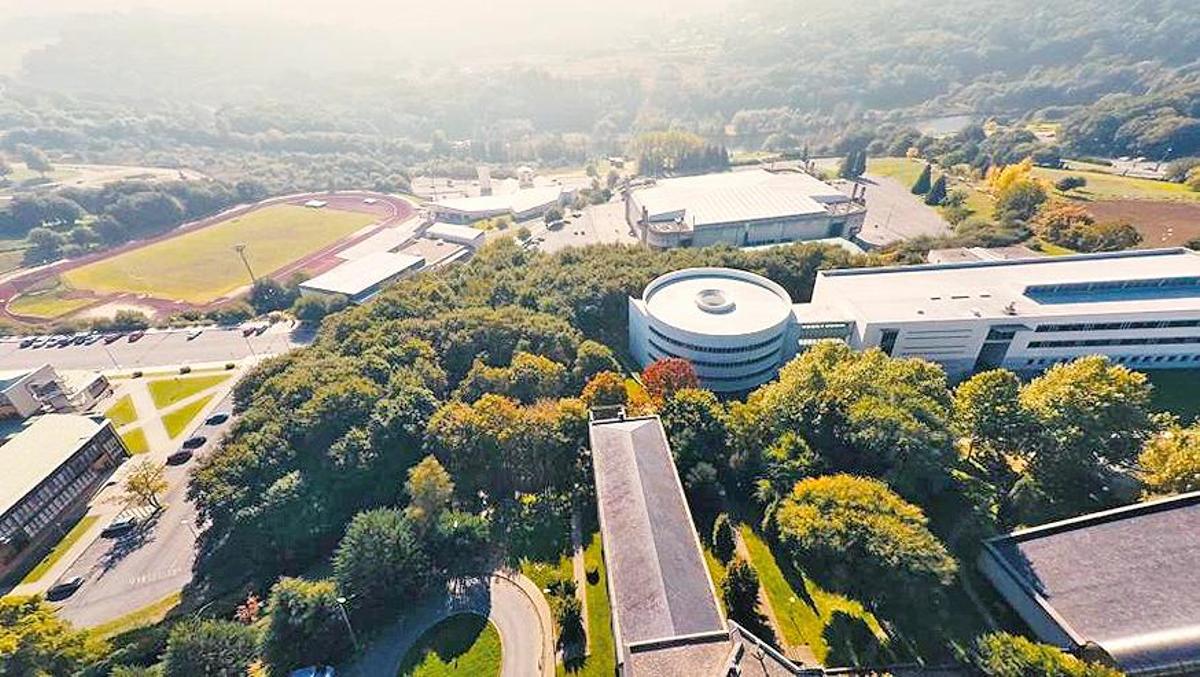Vista aérea del Campus Terra de la USC en Lugo