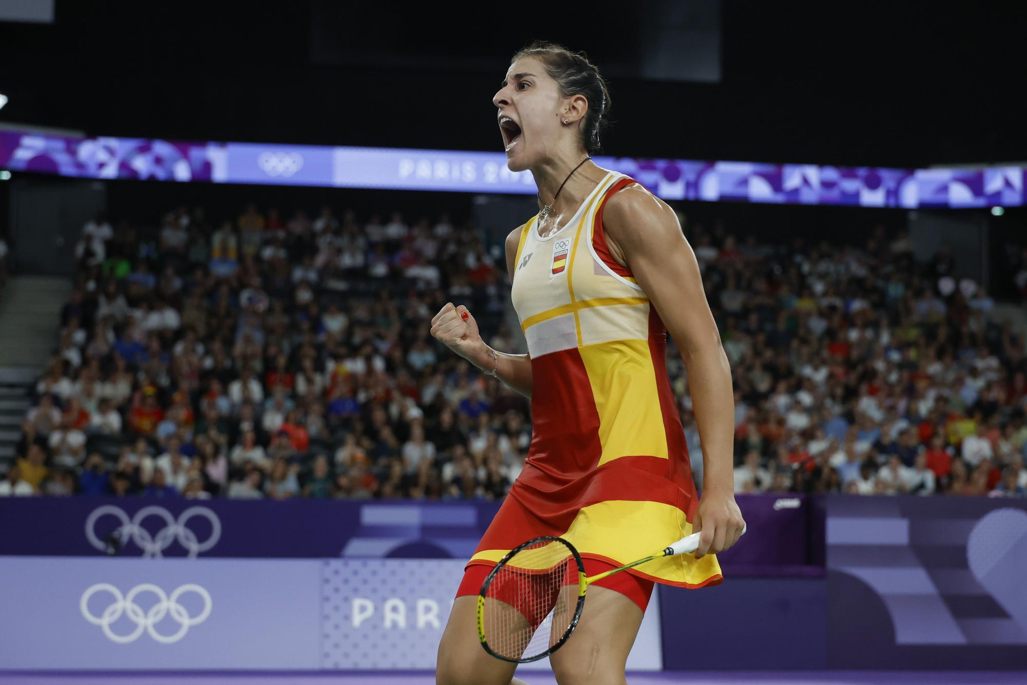 Bádminton femenino: Aya Ohori - Carolina Marín