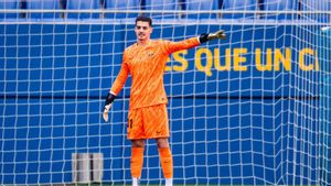 Yaakobishvili, en una imagen con la camiseta del Barça