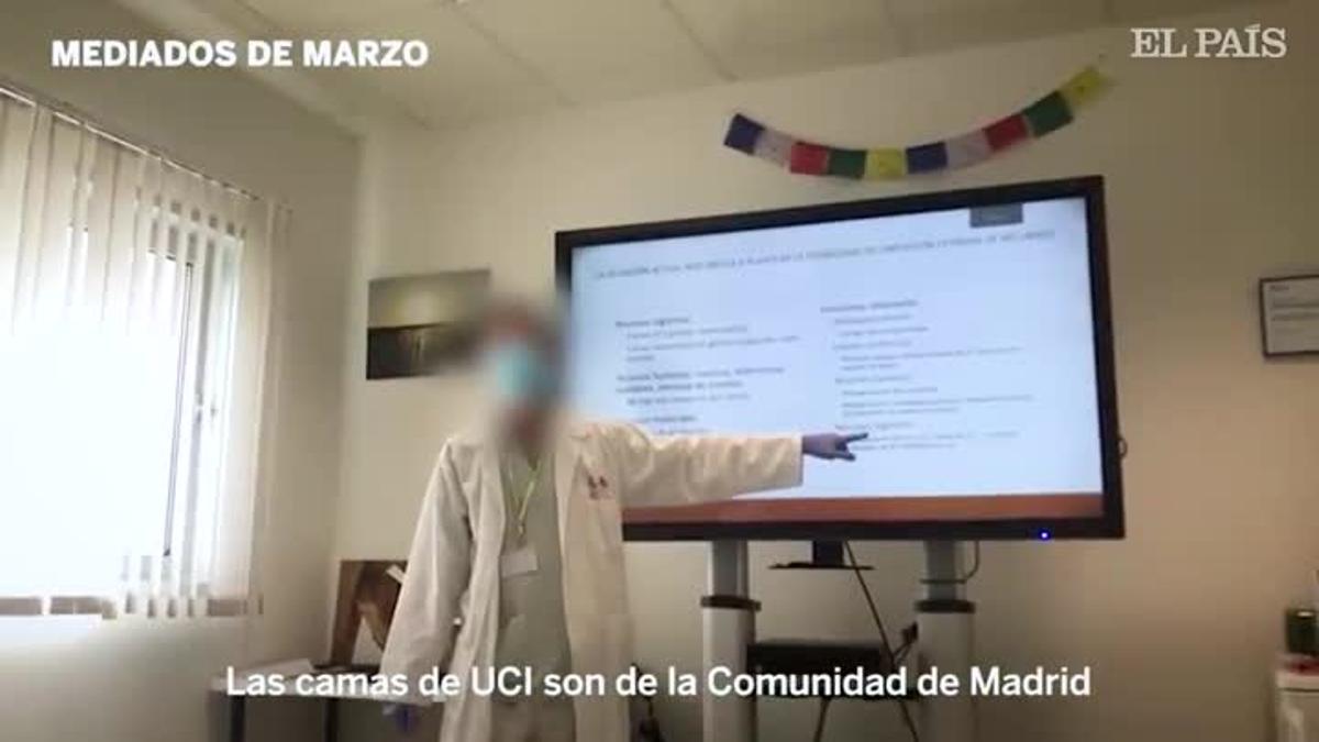 'Vamos a denegar la cama a los pacientes que más riesgo de morir tienen'