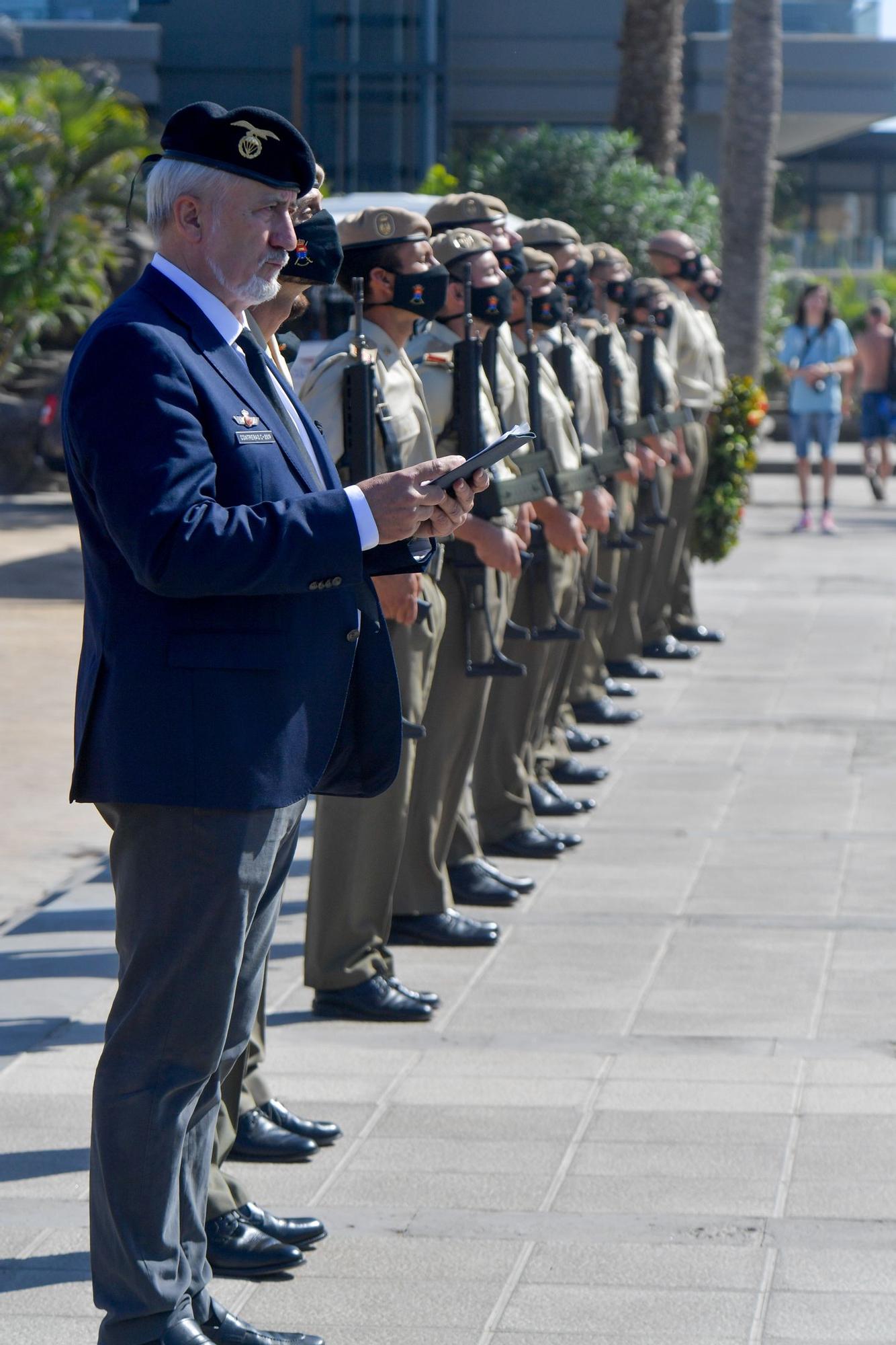 Acto de homenaje a los paracaidistas caídos en acto de servicio entre 1965 y 1979 en Maspalomas