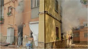 Incendio en una planta baja en el distrito de Nou Barris de Barcelona