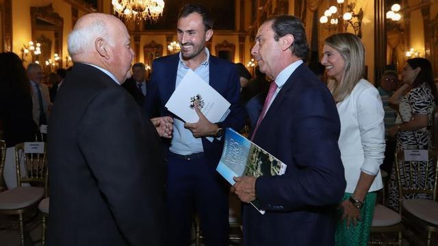 Encuentros | Jesús Aguirre, Isaac Reyes, Ricardo Delgado y Rosa Gallardo, en el Salón Liceo.