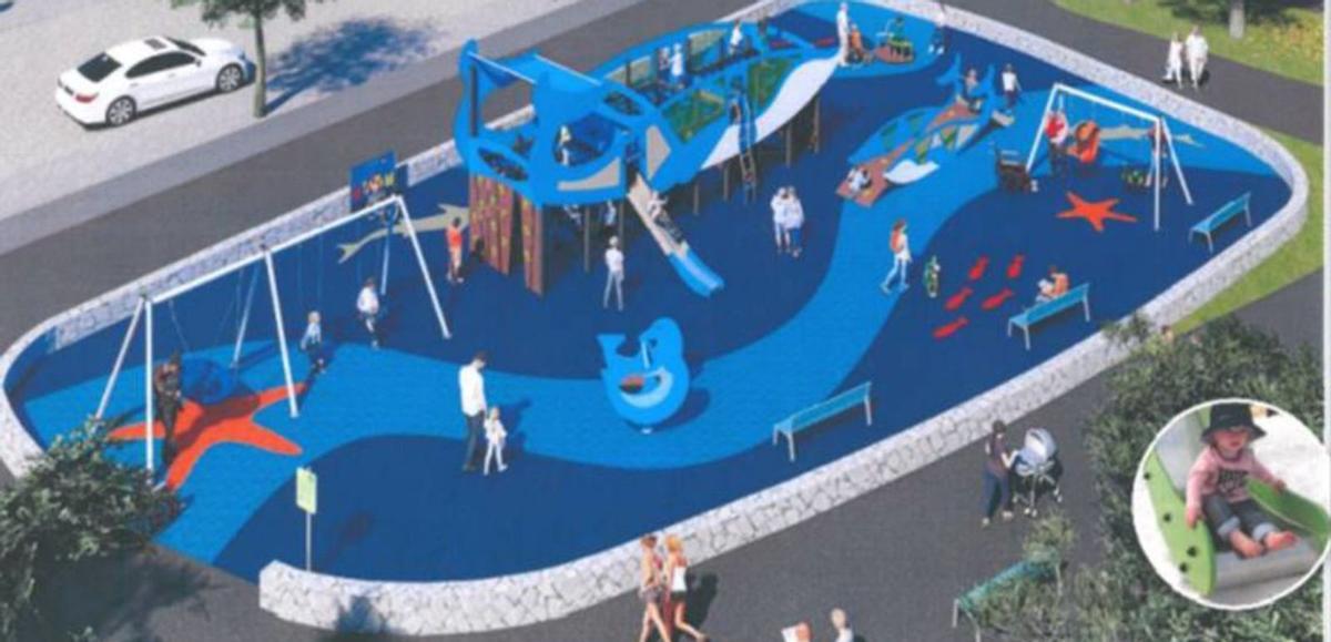 Infografía del parque de Tío Pino donde se podrá disfrutar de Saltos y Escalada. | | E.D.