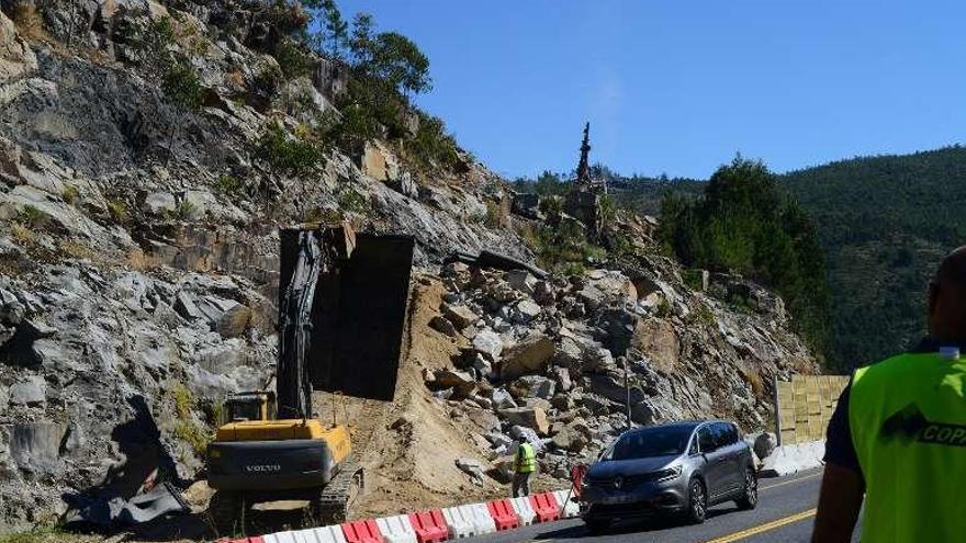 Zona del corredor donde se produjeron las voladuras. // Gonzalo Nüñez