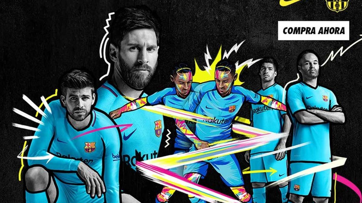Llega la segunda equipación del FC Barcelona para la temporada 2017-2018