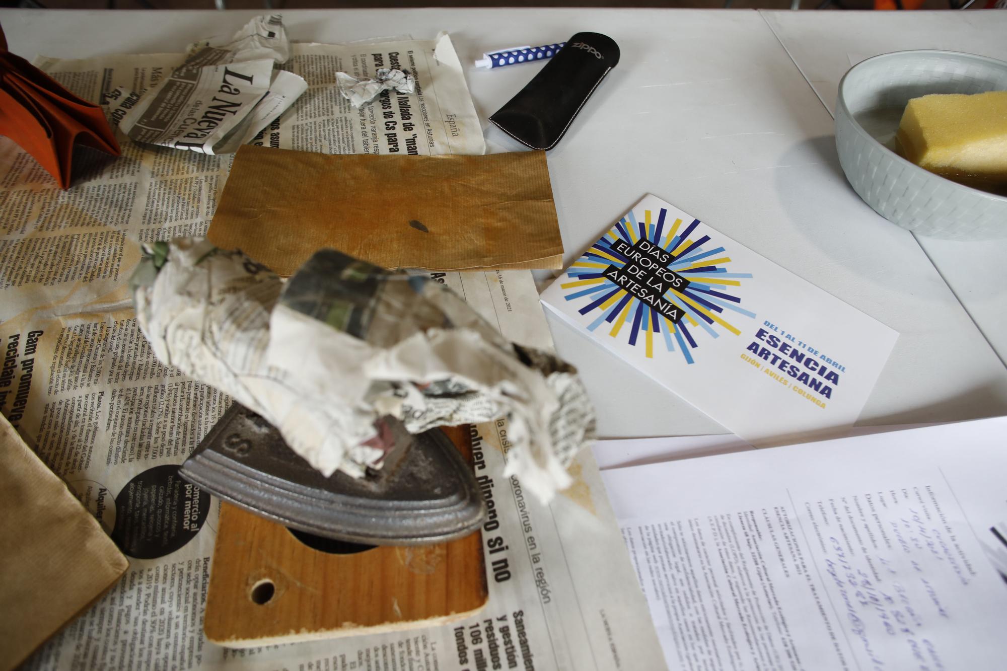 Artesanía en el Museu del Pueblu d'Asturies