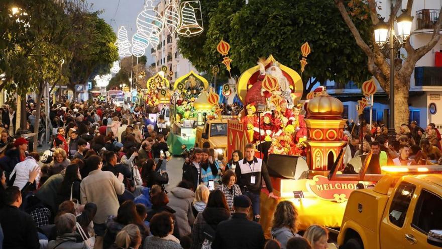 Cabalgata de los Reyes Magos en Marbella.