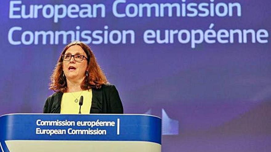 La comisaria europea de Comercio, Cecilia Malmström.