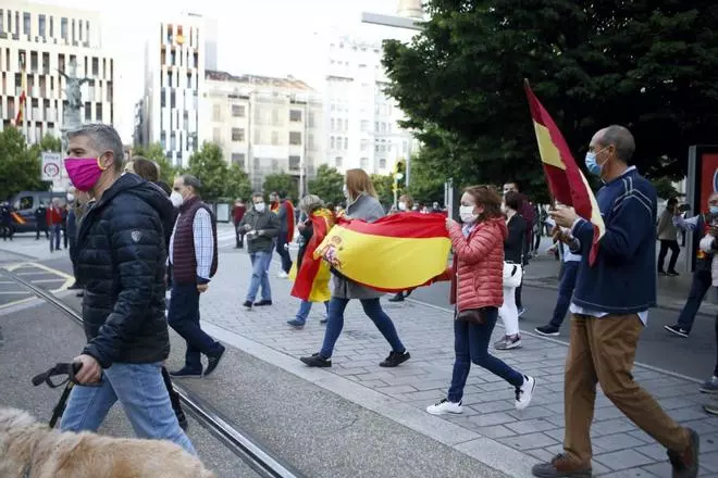 Cacerolada contra el Gobierno en Zaragoza