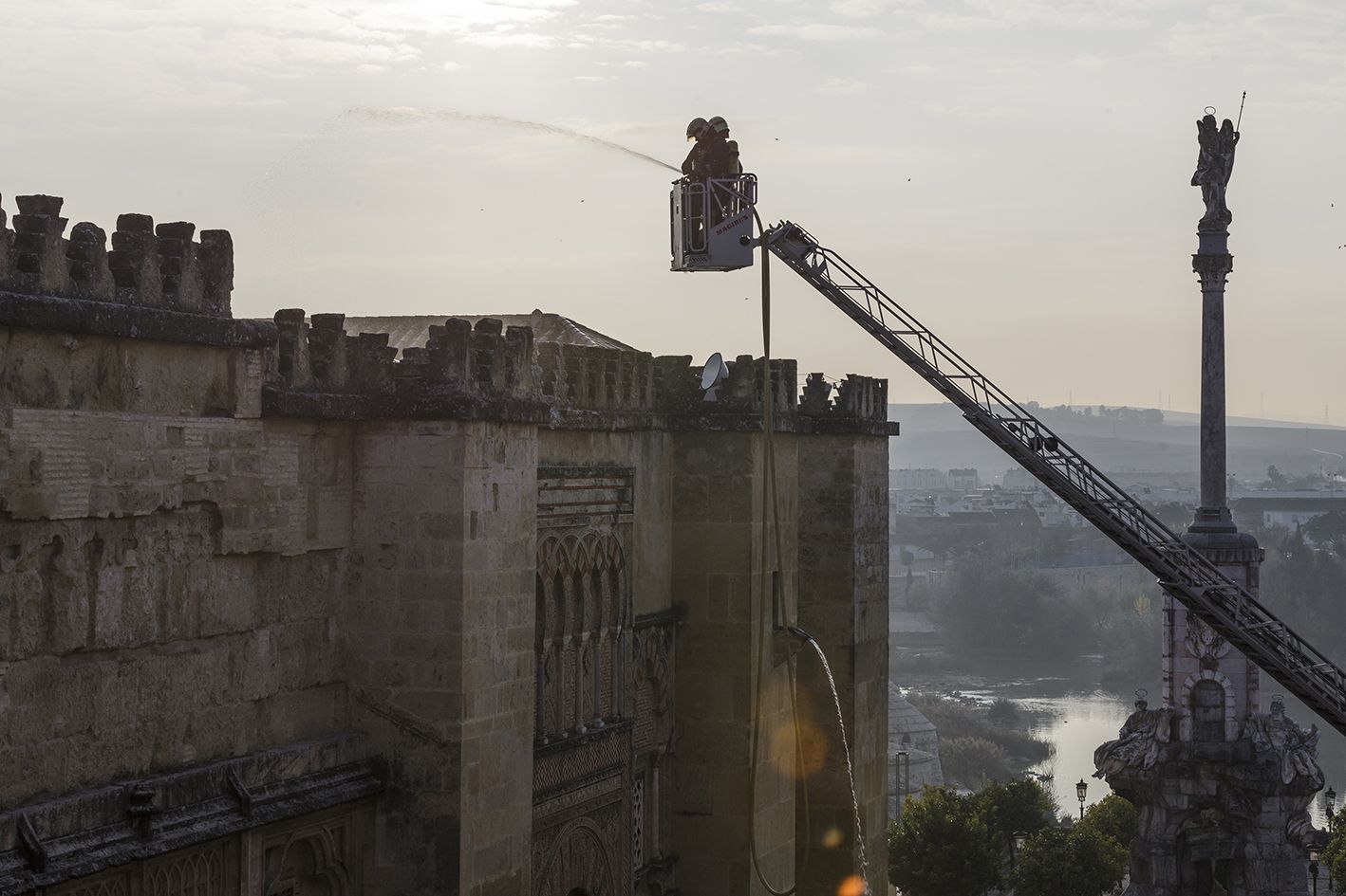 Simulacro de incendio en la Mezquita-Catedral de Córdoba