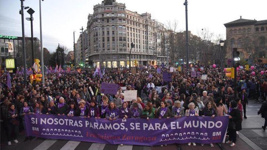 El 8-M Zaragoza llama a la huelga este domingo