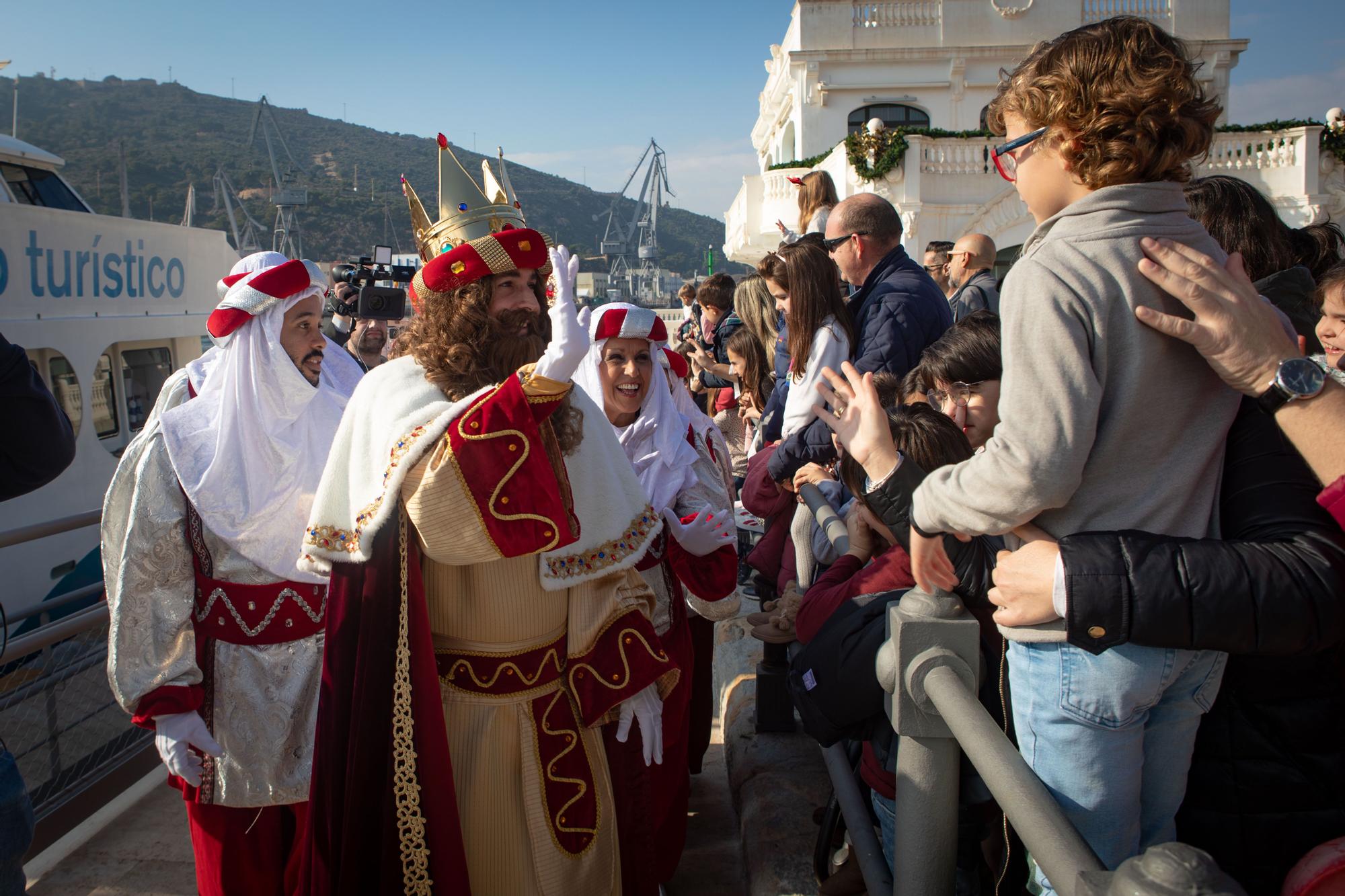 Los Reyes Magos desembarcan en Cartagena