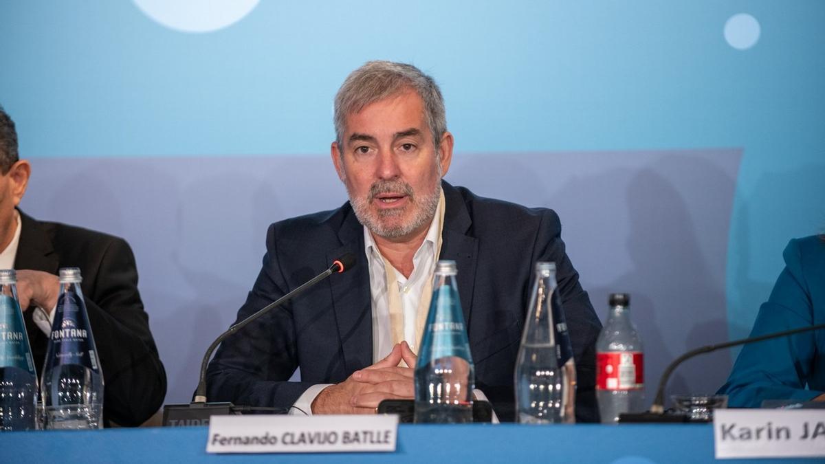 Fernando Clavijo, durante su intervención en la Conferencia de Regiones Periféricas y Marítimas que se celebra este miércoles en Malta.