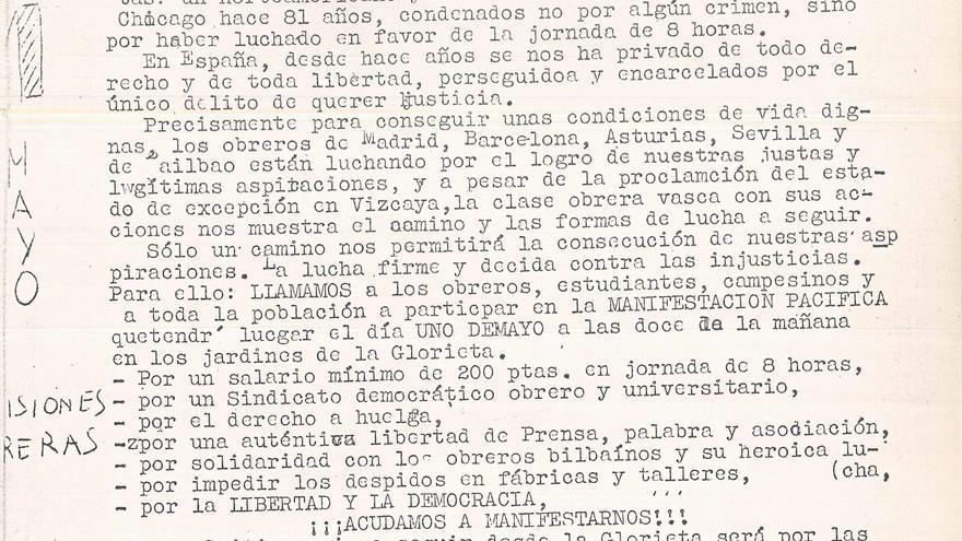 La històrica manifestació del Primer de Maig del 1967 a València